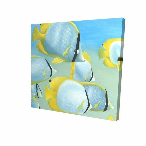 Fondo 32 x 32 in. Butterfly Fishes-Print on Canvas FO2791395
